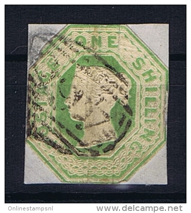Great Britain SG  54 , Yv Nr 7 Used, Has A Vert Fold - Usados