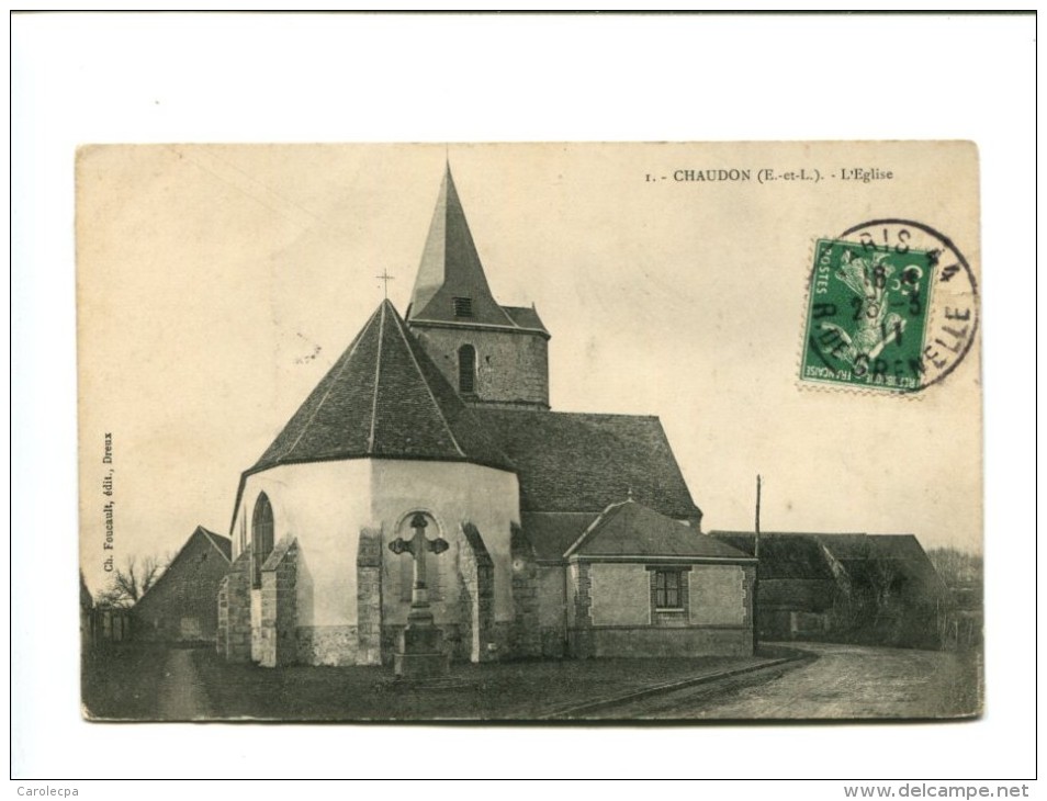 CP - CHAUDON (28) L 'église - Autres & Non Classés