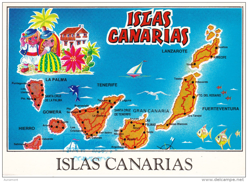 España--Maspalomas--1993--Archipielago Canario--a, Rotterdam, Holanda - Mapas