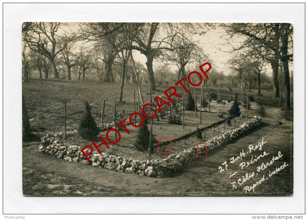 RETINNE-Cimetiere Militaire-Morts-Tombes-Ca Rte Photo Allemande-Guerre 14-18-1WK-BELGIQUE-BELGIE N-Flandern- - Fléron