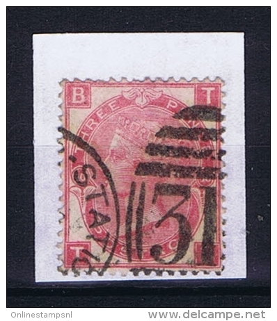 Great Britain SG  103  Plate 10 Used  Yv 33 - Used Stamps