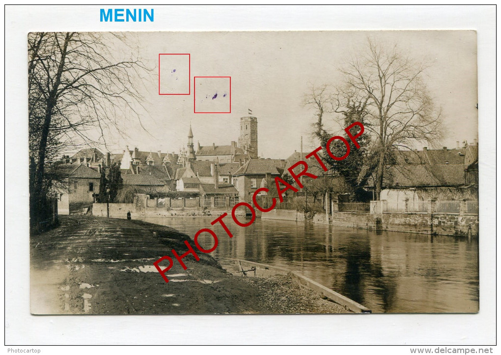 MENEN-MENIN-Carte Photo Allemande-Guerre 14-18-1WK-BELGIQUE-BELGIEN-Flandern-Feldpost- - Menen