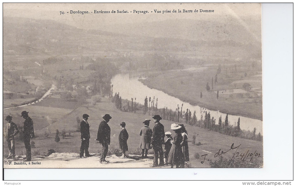 Dordogne Environs De Sarlat Paysage Vue Prise De La Barre De Domme - Autres & Non Classés