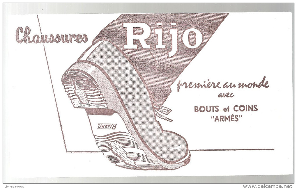 Buvard Rijo Chaussures Rijo Première Au Monde Avec Bouts Et Coins "armés" Des Années 1960 - Chaussures