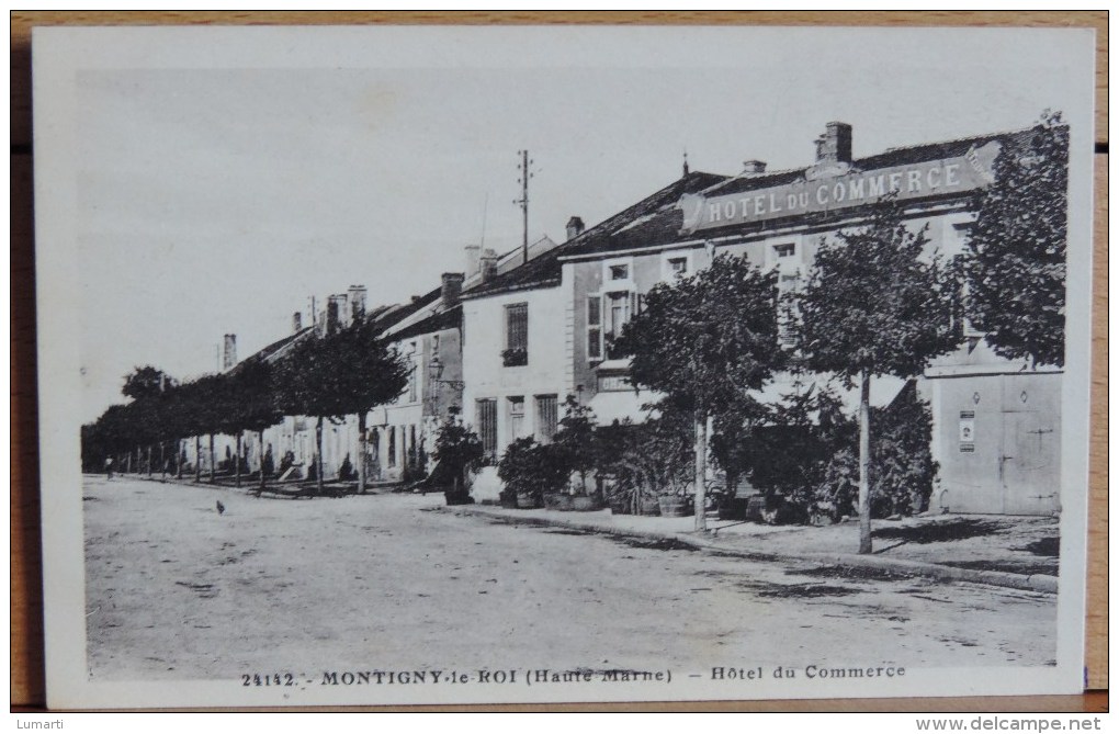 Cpa D52  - N°24141 - Montigny Le Roi ( Haute Marne ) - Hotel Du Commerce - Montigny Le Roi