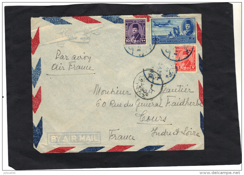 EGYPTE - Lettre Avion Air France   N° 5 - Storia Postale