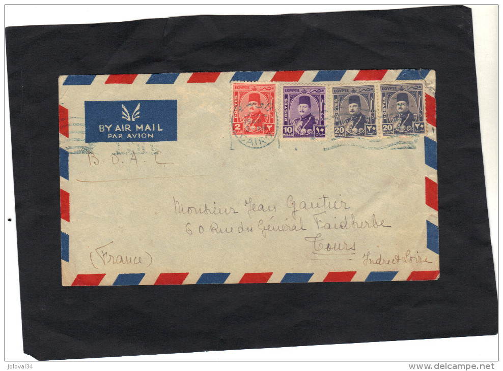 EGYPTE - Lettre Avion BOAC  N° 10 - Storia Postale