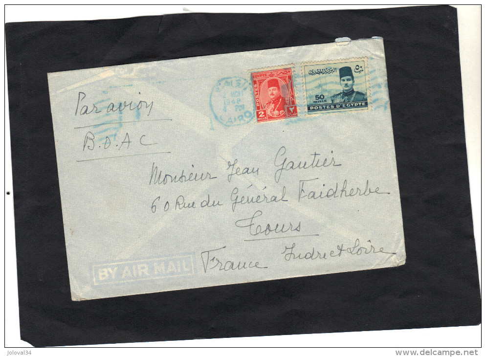 EGYPTE - Lettre Avion BOAC  N° 12 - Storia Postale