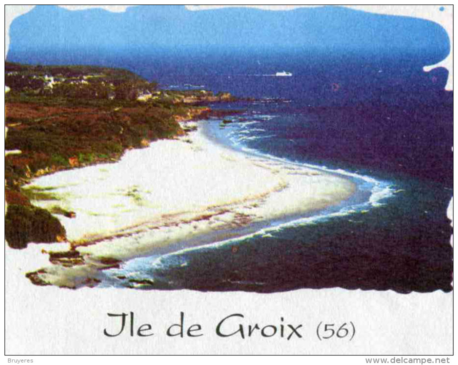 PAP Avec Timbre "Lamouche" Sur Papier Ordinaire Et Illust. "Île De Grois (56)" - Au Verso Lot G4S/07R170 - PAP: Ristampa/Lamouche