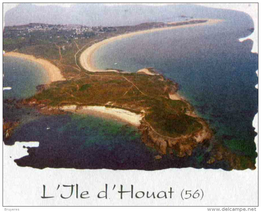 PAP Avec Timbre "Lamouche" Sur Papier Ordinaire Et Illust. "L'Île D'Houat (56)" - Au Verso Lot G4S/07R170 - Prêts-à-poster:Overprinting/Lamouche