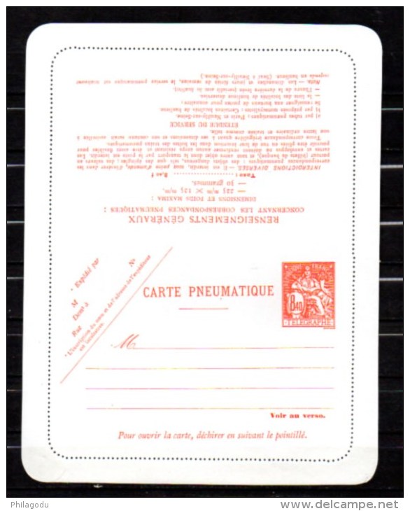 Carte Pneumatique Pour Paris, CPP Neufs,   NOUVEAU PRIX = Moins Cher - Pneumatische Post