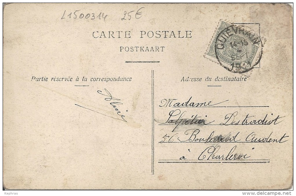 GRANDGLISE  : Sucrerie Duchateau Frères - RARE CPA - Cachet De La Poste 1911 - Léger Pli Coin Supérieur Gauche - Beloeil