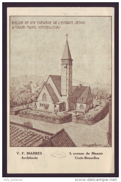 Eglise De Ste Thérèse De L'Enfant Jésus - GRAND MANIL  GEMBLOUX - Architecte V.F.Marres Uccle - Ukkel  // - Gembloux