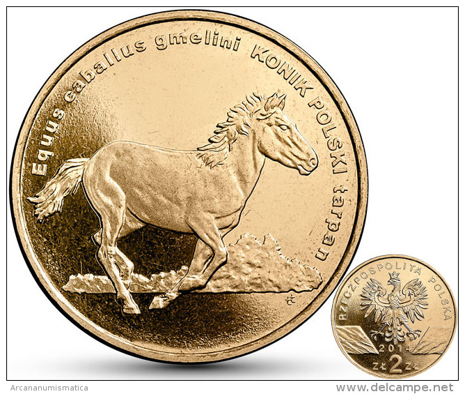 POLAND  2 Zlotes 2014 2.014  “Horse Konik”  Nordic Gold   UNCirculated   T-DL-10.828 - Pologne