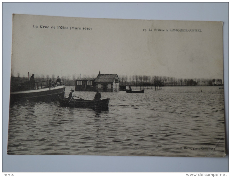 LONGUEIL-ANNEL  La Crue De L'OISE 1910 - Other & Unclassified