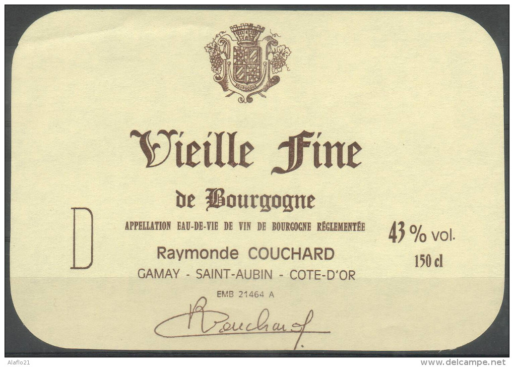 Etiquette MAGNUM - VIEILLE FINE De BOURGOGNE - Bourgogne