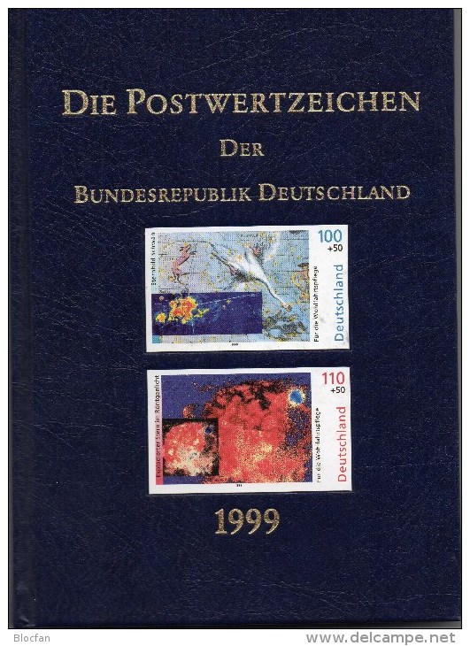 Leeres Jahrbuch 1999 Deutschland Ohne Schwarzdruck ** 25€ Album Neu Mit Beschreibung BRD Year-stamp Document Of Germany - Otros & Sin Clasificación