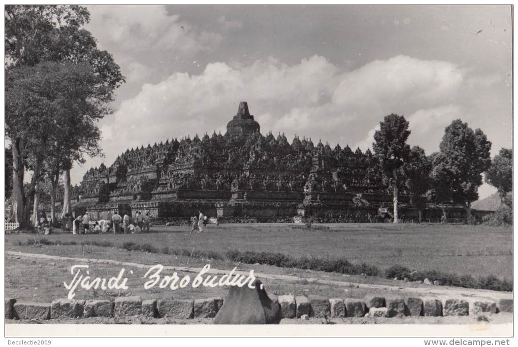 P3136 Tjandi Borobudur Indonesia Front/back Image - Indonesien