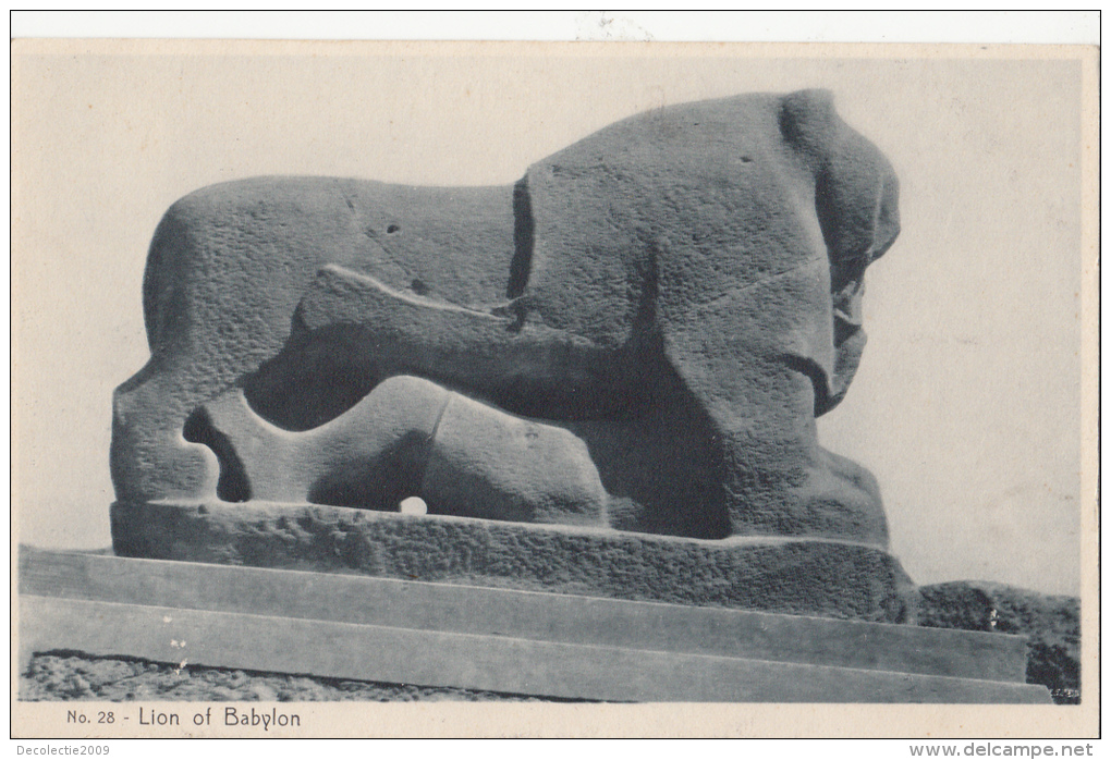 P3171 Lion Of Babylon Iraq   Scan Front/back Image - Irak