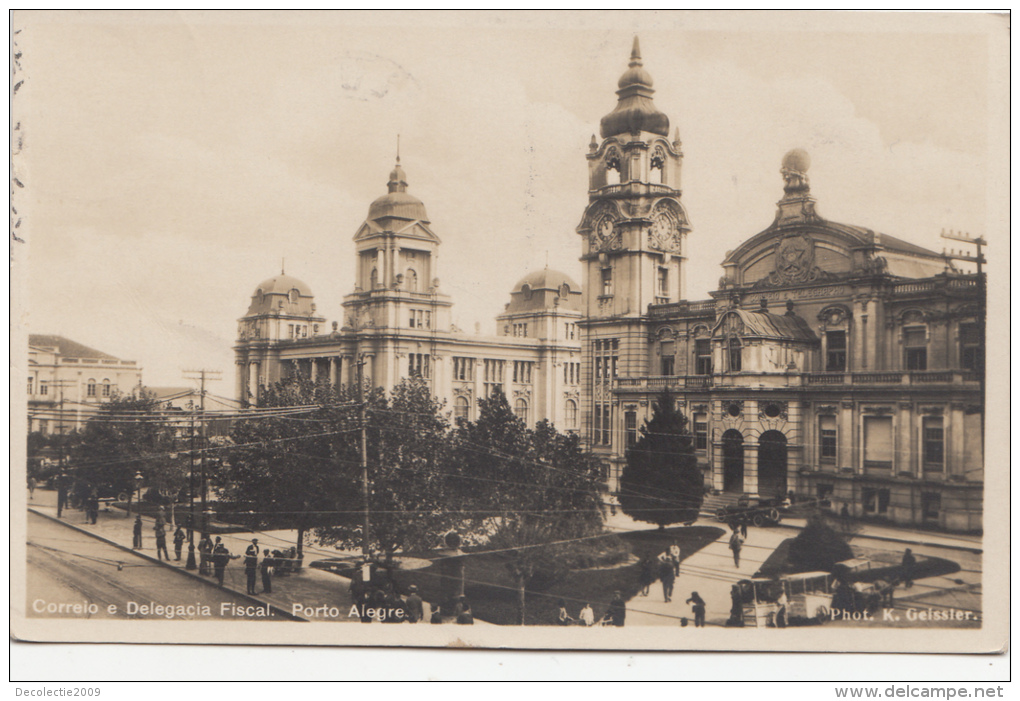 P3266 Correlo E Delegacia Fiscal Porto Alegre Brasil  Scan Front/back Image - Porto Alegre