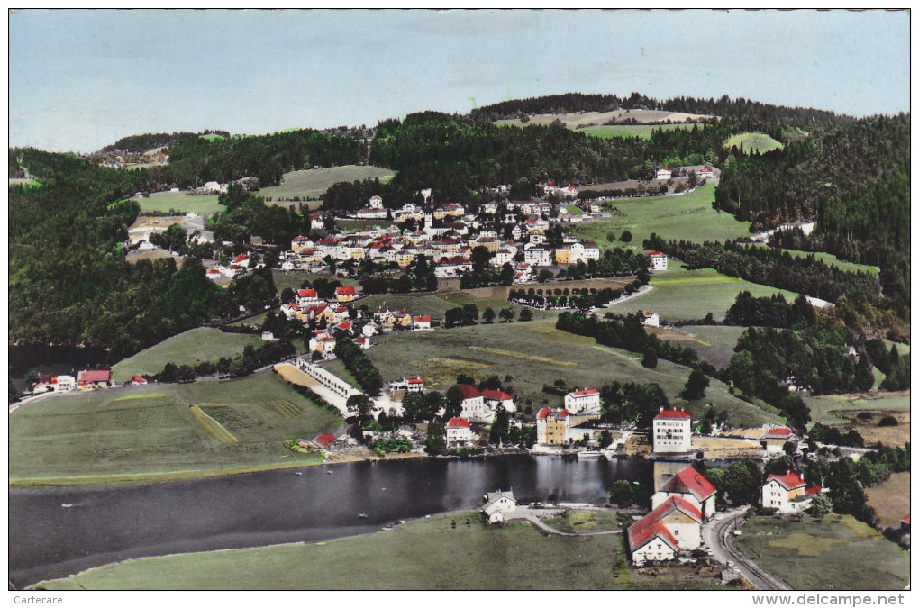 SUISSE,HELVETIA,SCHWEIZ,SWISS,NEUCHATEL,LES BRENETS EN 1962,LOCLE,LES FRETES,LES PLANCHETTES,pres France,vue Aerienne - Les Brenets