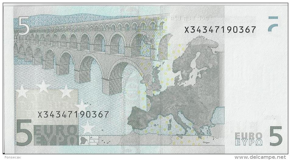 VF NOTA 5 EUROS DA ALEMANHA P017 - A1 ASSINATURA TRICHET  UNC - 5 Euro