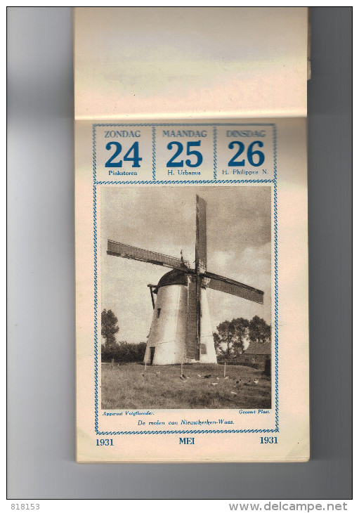 Zalig Nieuwjaar 1931 :Kalender +/-70 Blz Met Prachtige Foto's"Objectief Voigtlaender" Film-pack Gevaert - Grand Format : 1921-40