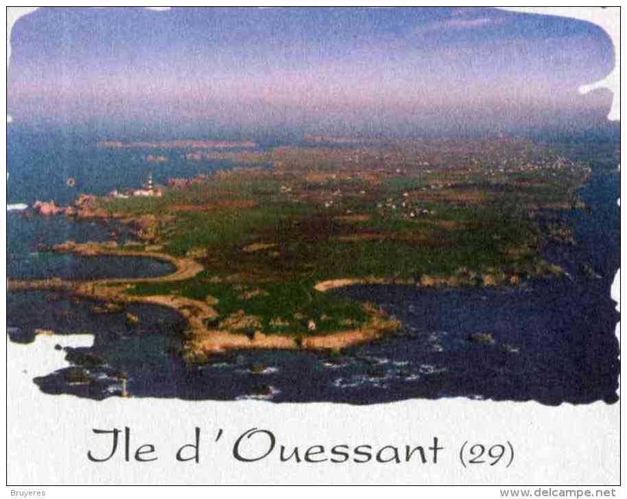 PAP Avec Timbre "Lamouche" Sur Papier Ordinaire Et Illust. "Île D'Ouessant (29)" - Au Verso Lot G4S/07R170 - Prêts-à-poster:Overprinting/Lamouche