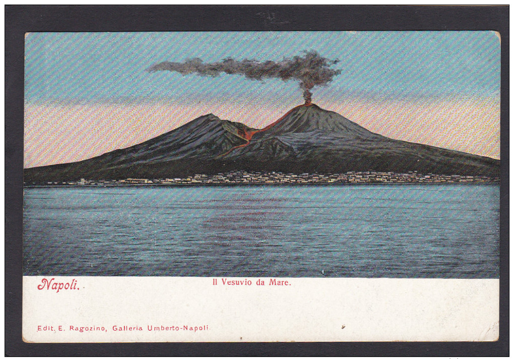Vesuvio Da Mare,Napoli,Naples,Italy,Q23 . - Napoli (Naples)