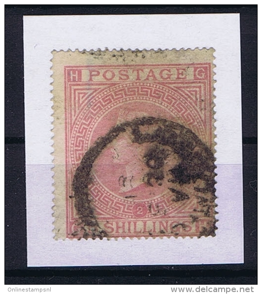 Great Britain SG  127  Plate 2 Used  Yv 40 1867, Has A Light Fold - Gebruikt