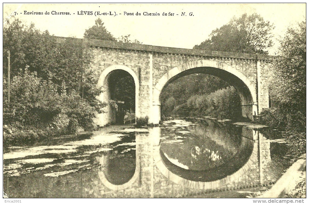 Lèves. Le Pont Du Chemin De Fer à Lèves. - Lèves