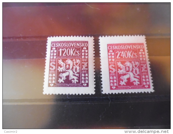 TIMBRE DE TCHECOSLOVAQUIE YVERT N° 11.12** - Timbres De Service