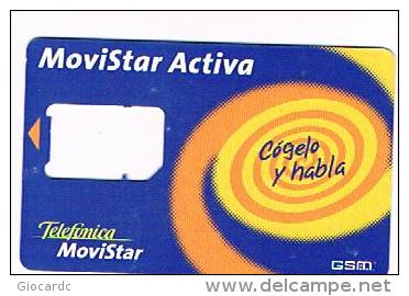 SPAGNA (SPAIN) - MOVISTAR / TELEFONICA   (GSM SIM) -  ACTIVA - USED WITHOUT CHIP - RIF. 4224 - Telefonica