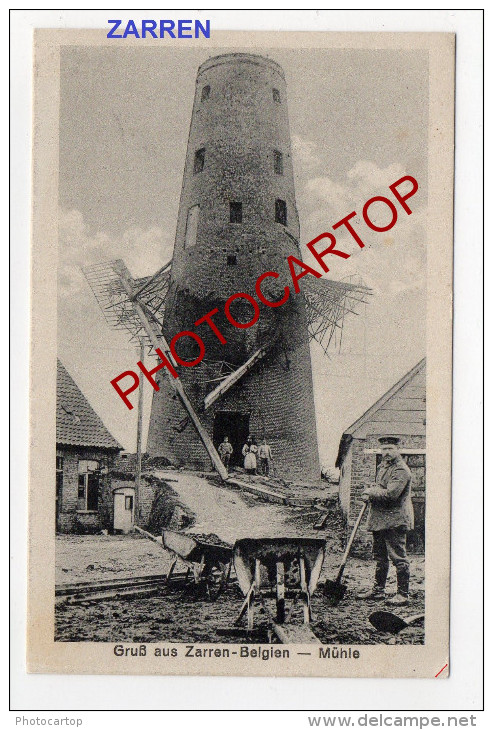 ZARREN-MOULIN A VENT-WINDMUEHLE-Carte Imprimee Allemande-Guerre-14-18-1W K-BELGIQUE-BELGIEN-Flande Rn-Feldpost- - Kortemark