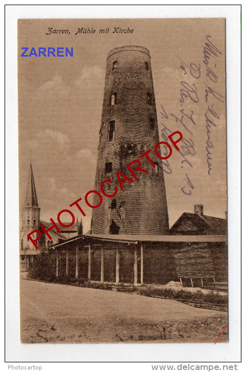 ZARREN-MOULIN A VENT-WINDMUEHLE-Carte Imprimee Allemande-Guerre-14-18-1W K-BELGIQUE-BELGIEN-Flande Rn-Feldpost- - Kortemark