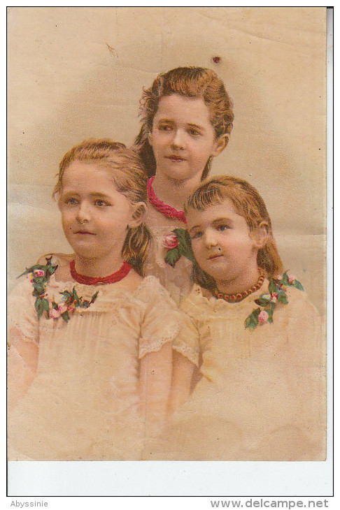 CHROMO  DECOUPIS   Non Collé - 3 Fillettes - D19 104 - Enfants