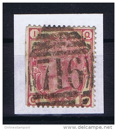 Great Britain SG  144 Plate 16 Used  1873 - Gebruikt