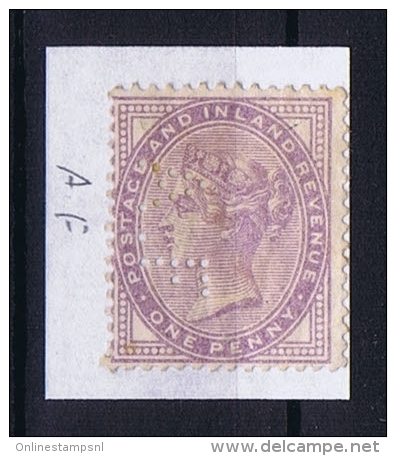 Great Britain SG  171 MH/* PERFIN    AF - Neufs