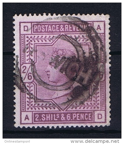 Great Britain SG  177, Used  1883, Yvert 86  Deep Lilac, Light Fold Right Bottom Corner - Gebraucht