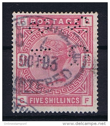 Great Britain SG  180 Used PERFIN    SM & Co, Has A Light Vert. Fold - Oblitérés