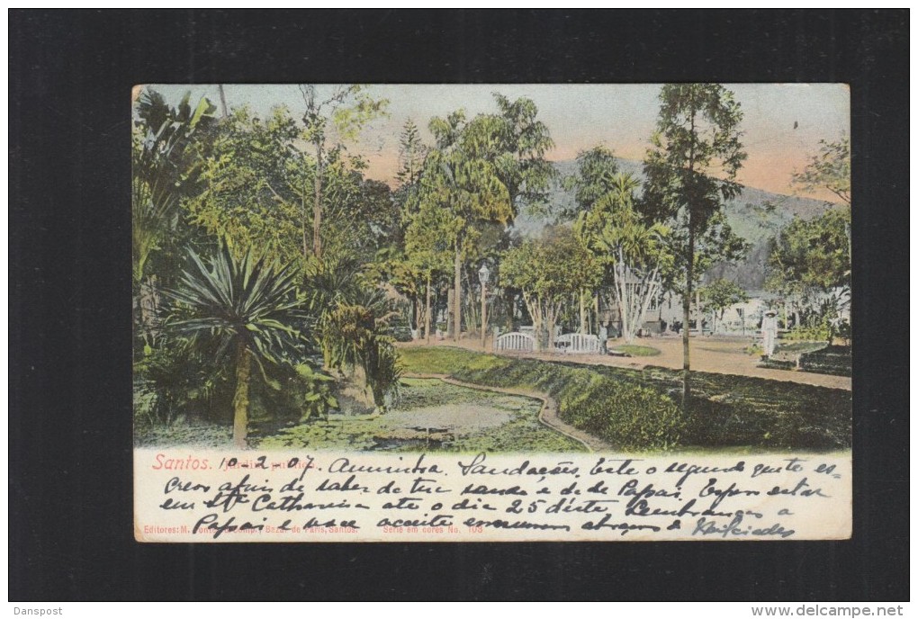 Brazil PPC Santos Jardin Publico 1907 - Autres