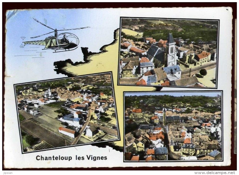 Cpsm  Du 78 Chanteloup Les Vignes Vue En Hélicoptère  LAM2 - Chanteloup Les Vignes