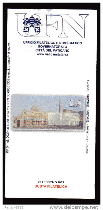 Vaticano °-X- 2013 -  Storia Postale - Bollettino Ufficiale - Busta Filatelica - Cartas & Documentos