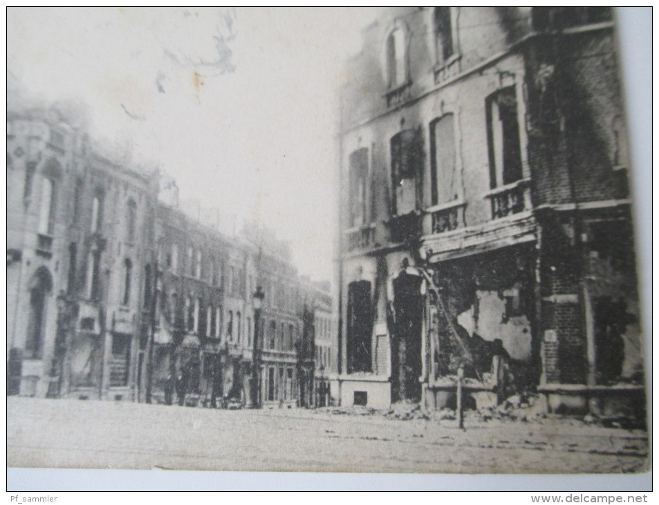 AK / Bildpostkarte 1925 Charleroi Rue Du Grand Central / Zerstörte Häuser Aus Dem 1. WK - Charleroi