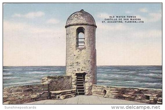 Florida St Augustine Old Watch Tower Castillo De San Marcos - St Augustine