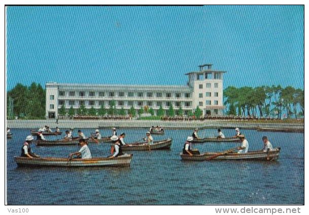 CPA WONSAN- THE CENTRAL YOUNG PIONEER'S CAMP, BOATS - Corée Du Nord