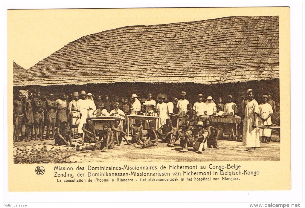 "Congo Belge - Mission Des Dominicaines-Missionnaire S De Fichermont - Consultations à L'hopital" - Congo Belge