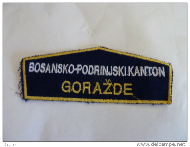 BOSNIEN BOSNIA  POLICIJA GORAZDE - Stoffabzeichen