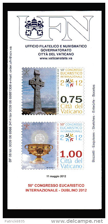 Vaticano °- X-2012 -  St. Postale - Bollettino Ufficiale - 50° Congr. Eucaristico Internazionale - Dublino 2012 - Cartas & Documentos