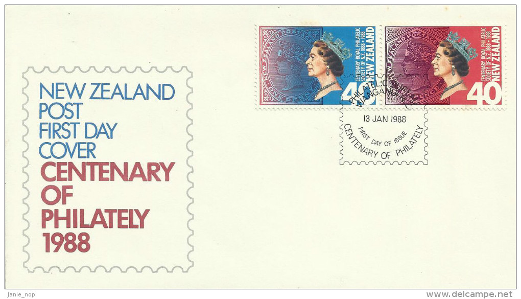 New Zealand 1988 Centenary Of Philately FDC - FDC